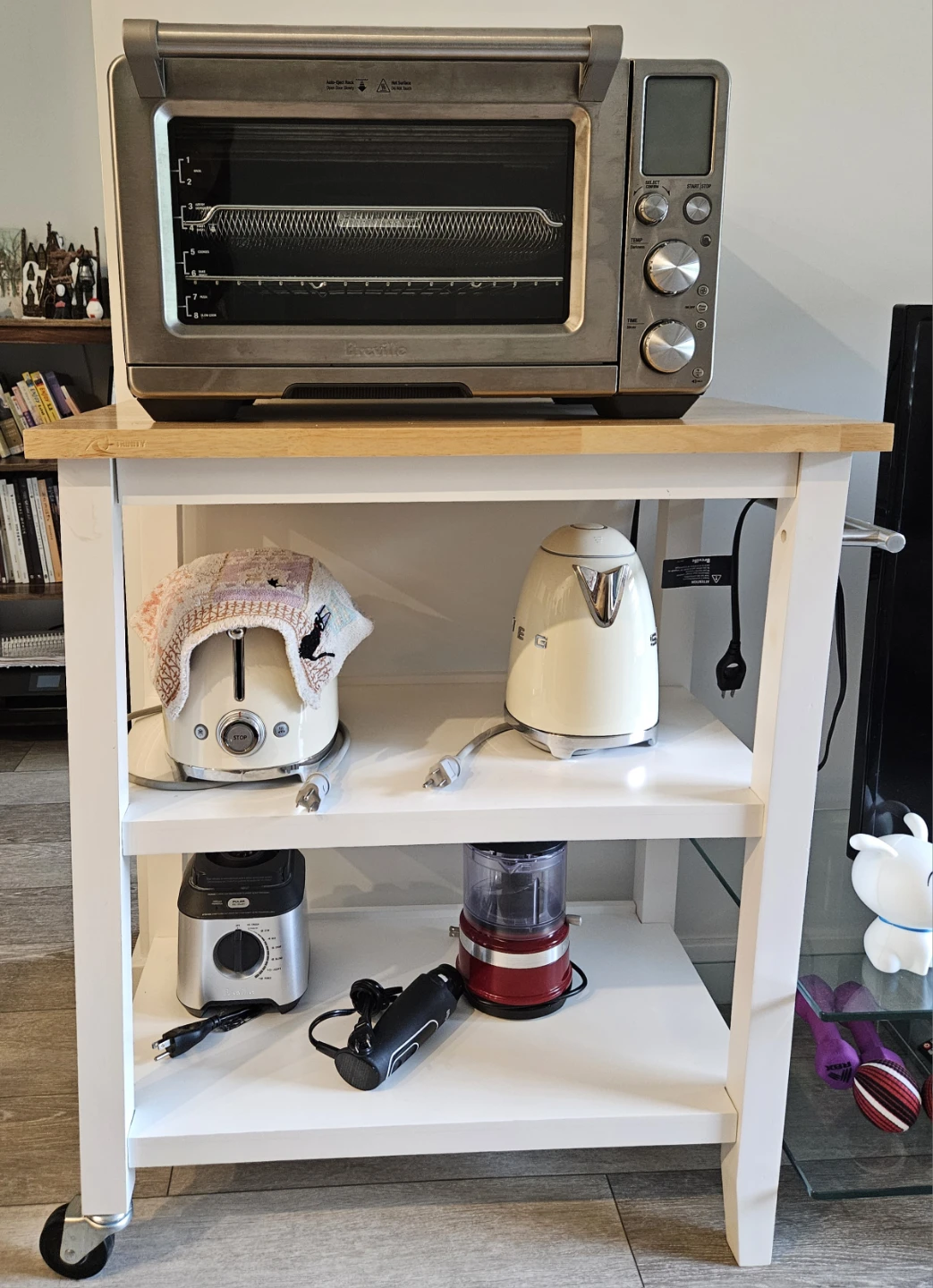 TRINITY Wood Kitchen Cart – White - photo 2