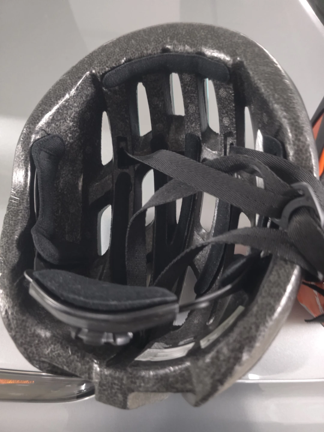 Two Raleigh bicycle helmets