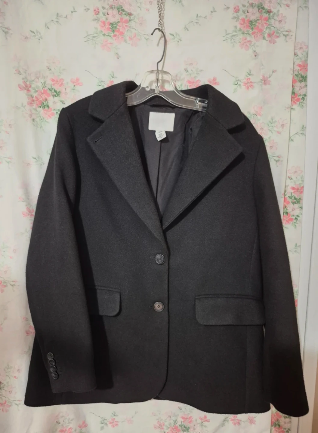 H&M Black Coat Small