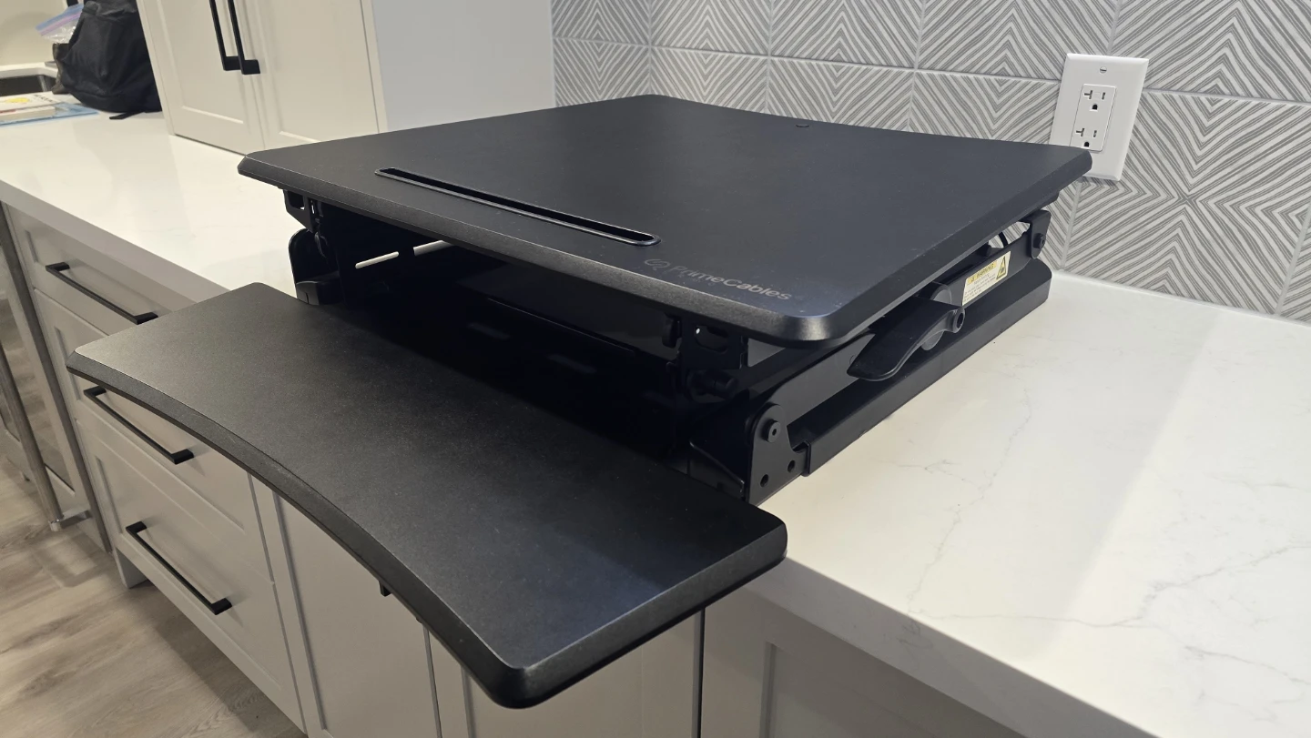 Adjustable Sit-Stand Desk Converter - photo 3