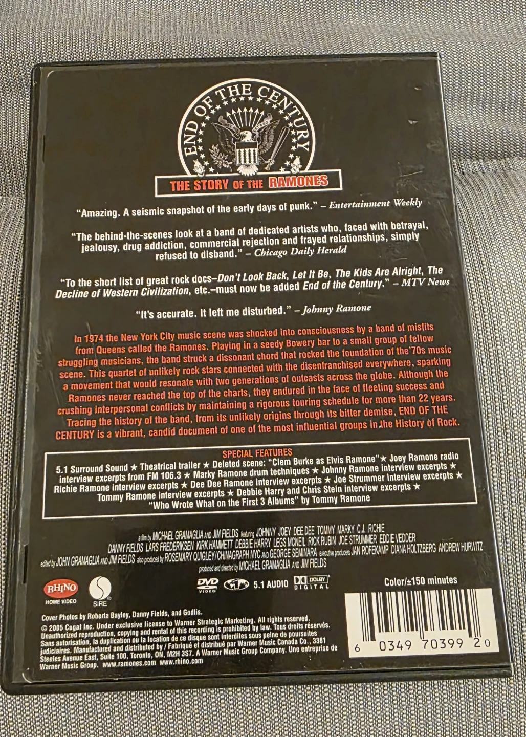 End of the Century: The Story of the Ramones DVD - photo 3