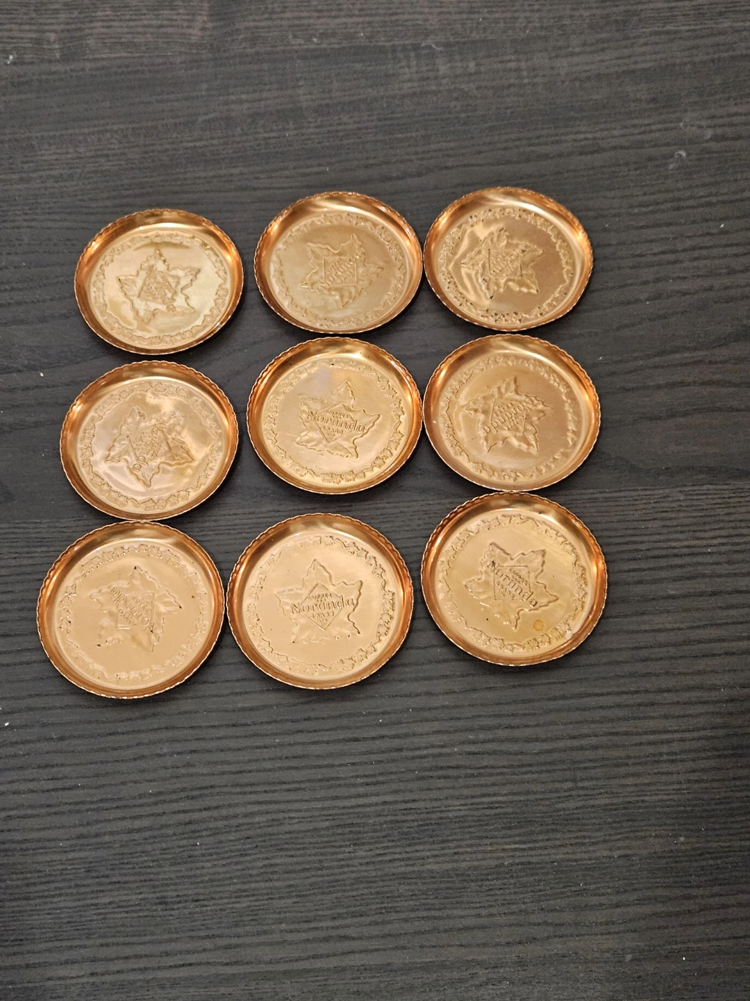 Noranda Copper & Brass Coasters - Set of 9
