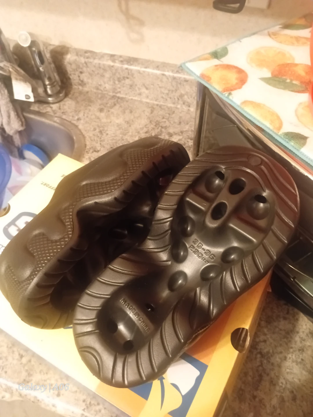 Black Platform Slide Sandals - photo 5
