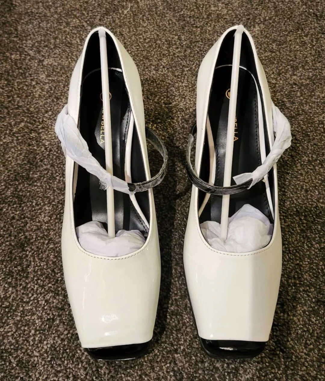 New white block heel Mary Janes 🏈 - photo 3