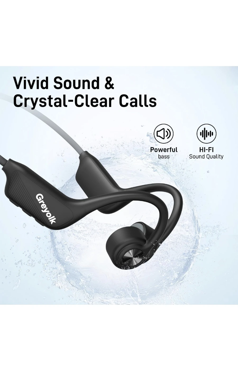 New Headphones, IP68 Waterproof Bone Conduction Headphones, - photo 5