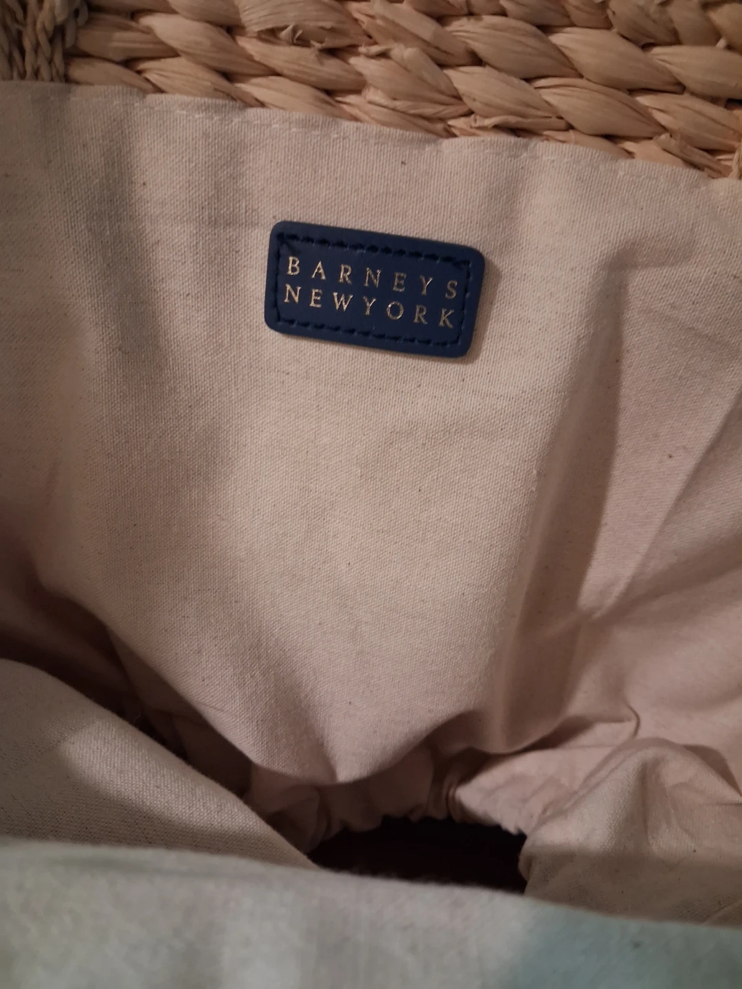 Original barneys ny straw bag  nice handles both sides - photo 2