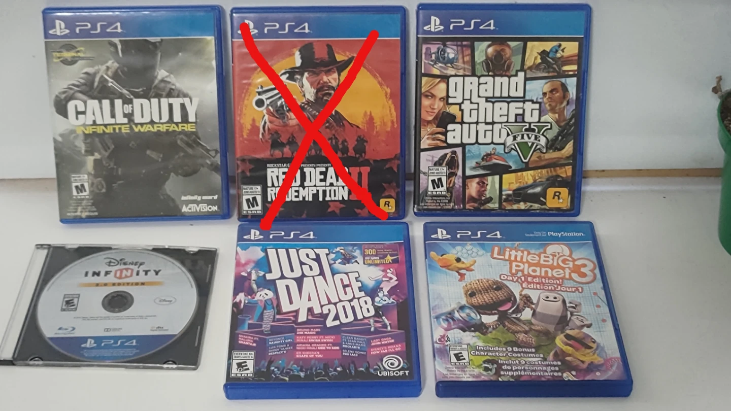 Set of 5 PlayStation 4 game bundle