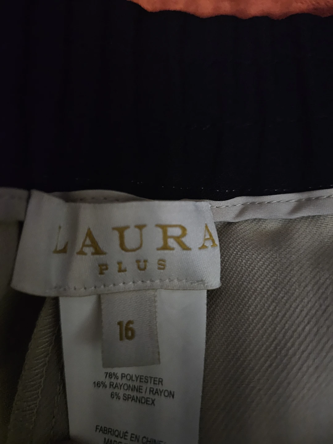Laura Plus Beige Dress Pants Size 16 - photo 2