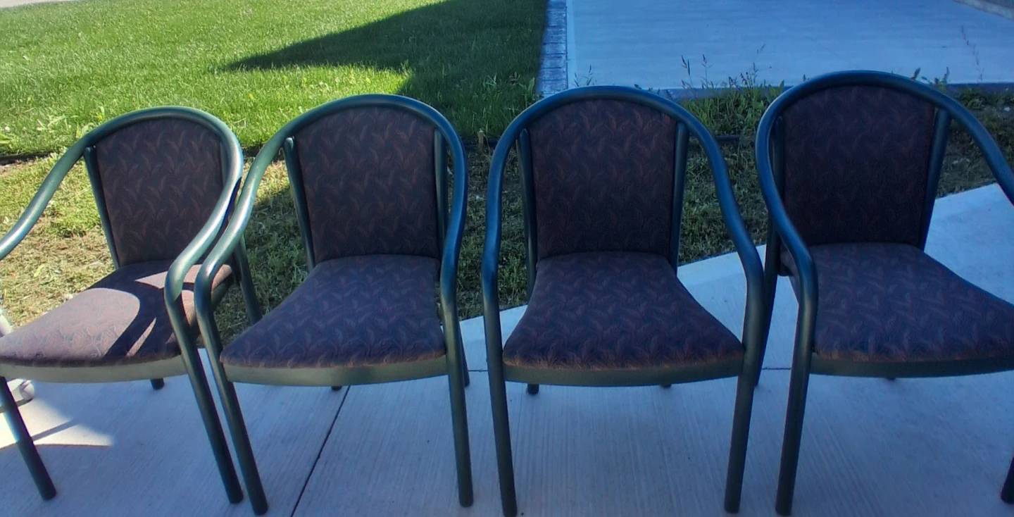 Set of 4 Padded Armchairs