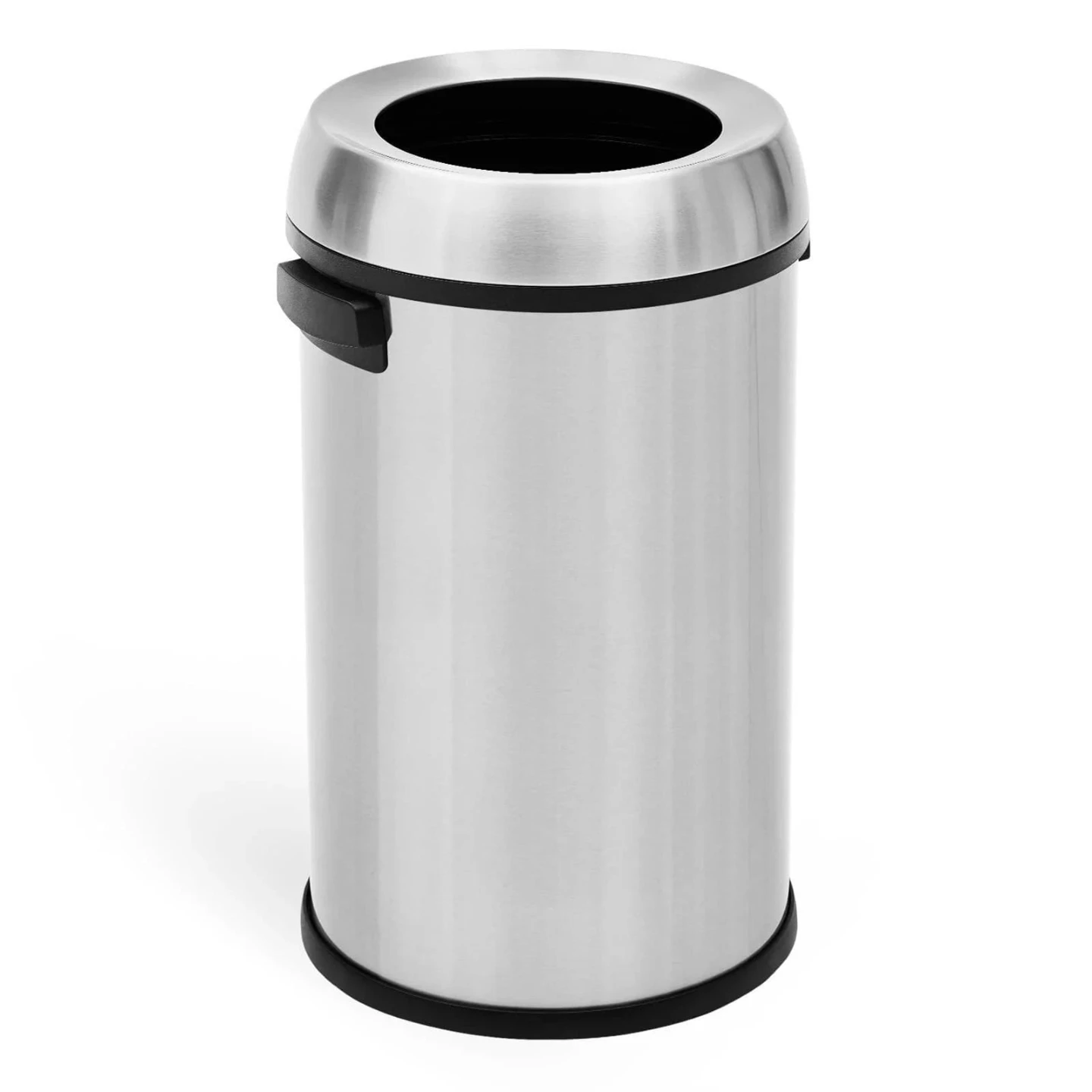 Stainless Steel Round Trash Can - 65L / 17 Gallon - photo 2