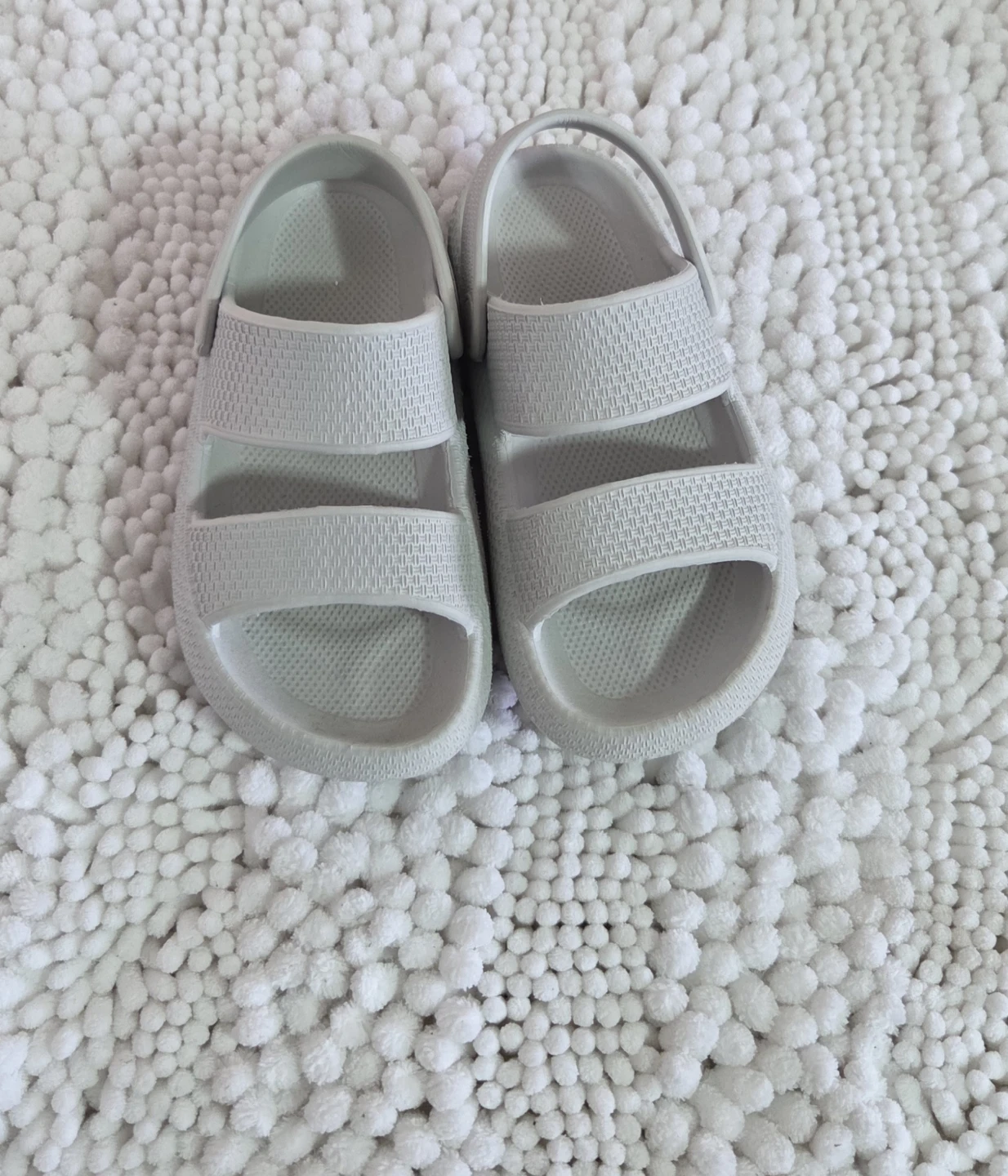 White Rubber Sandals