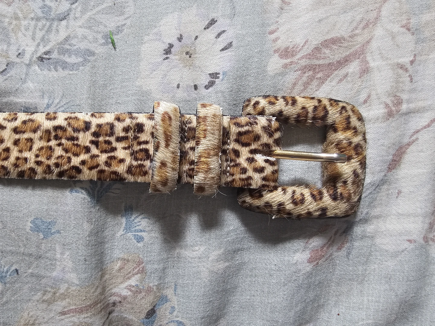 Leopard Print Genuine Leather Belt - photo 3