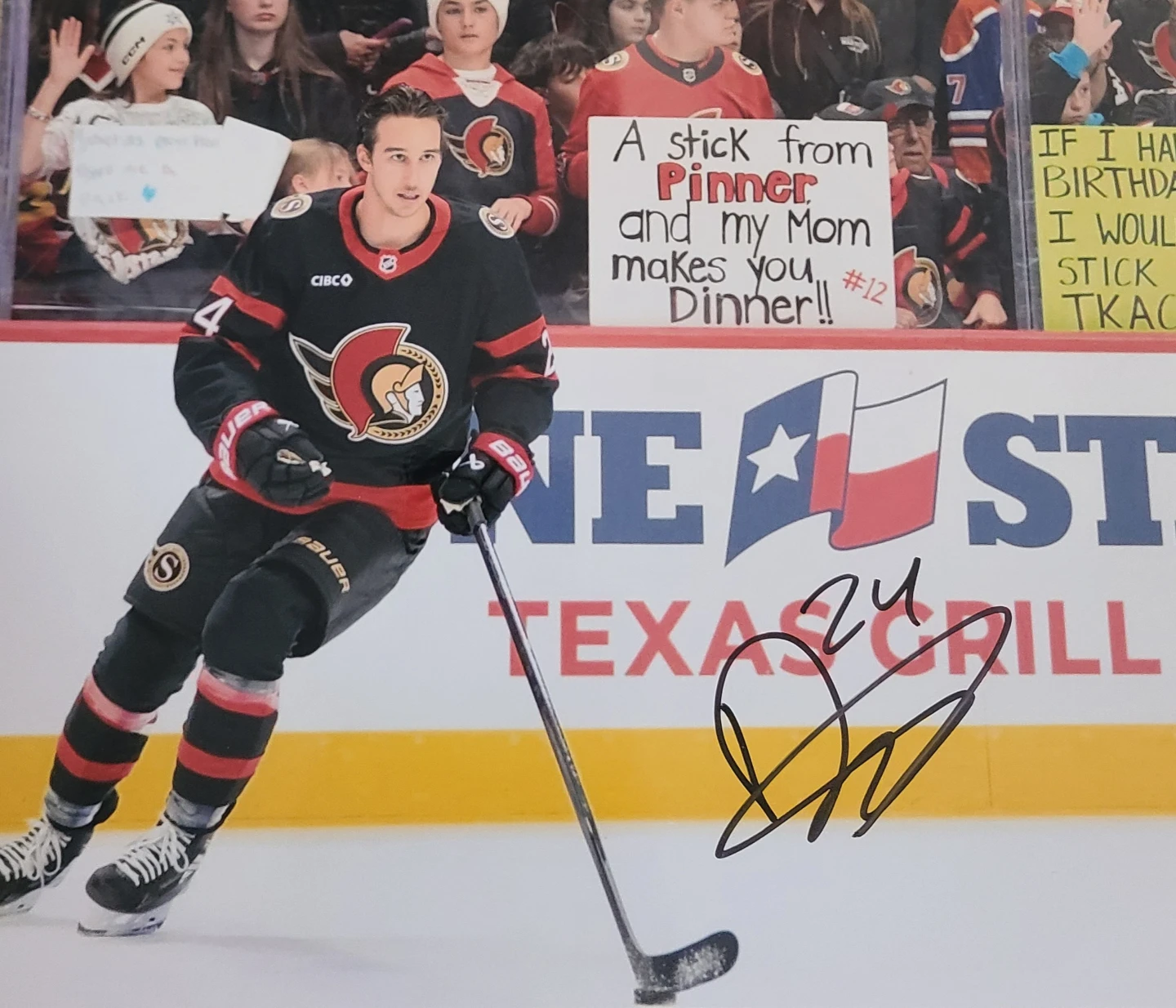 Ottawa Senators 2025-2026 Autographed NHL Photos With COA'S