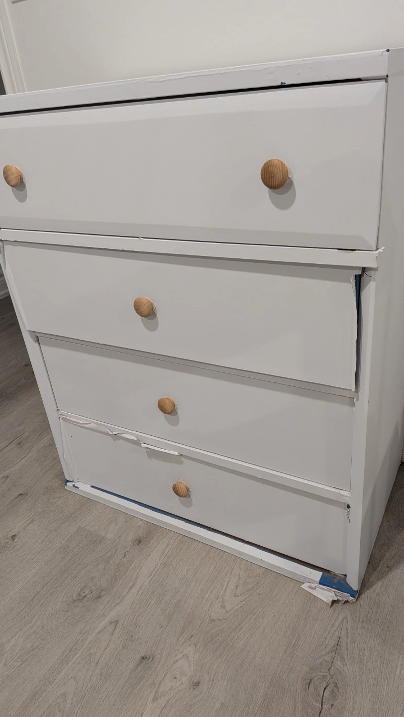 White Four-Drawer Dresser