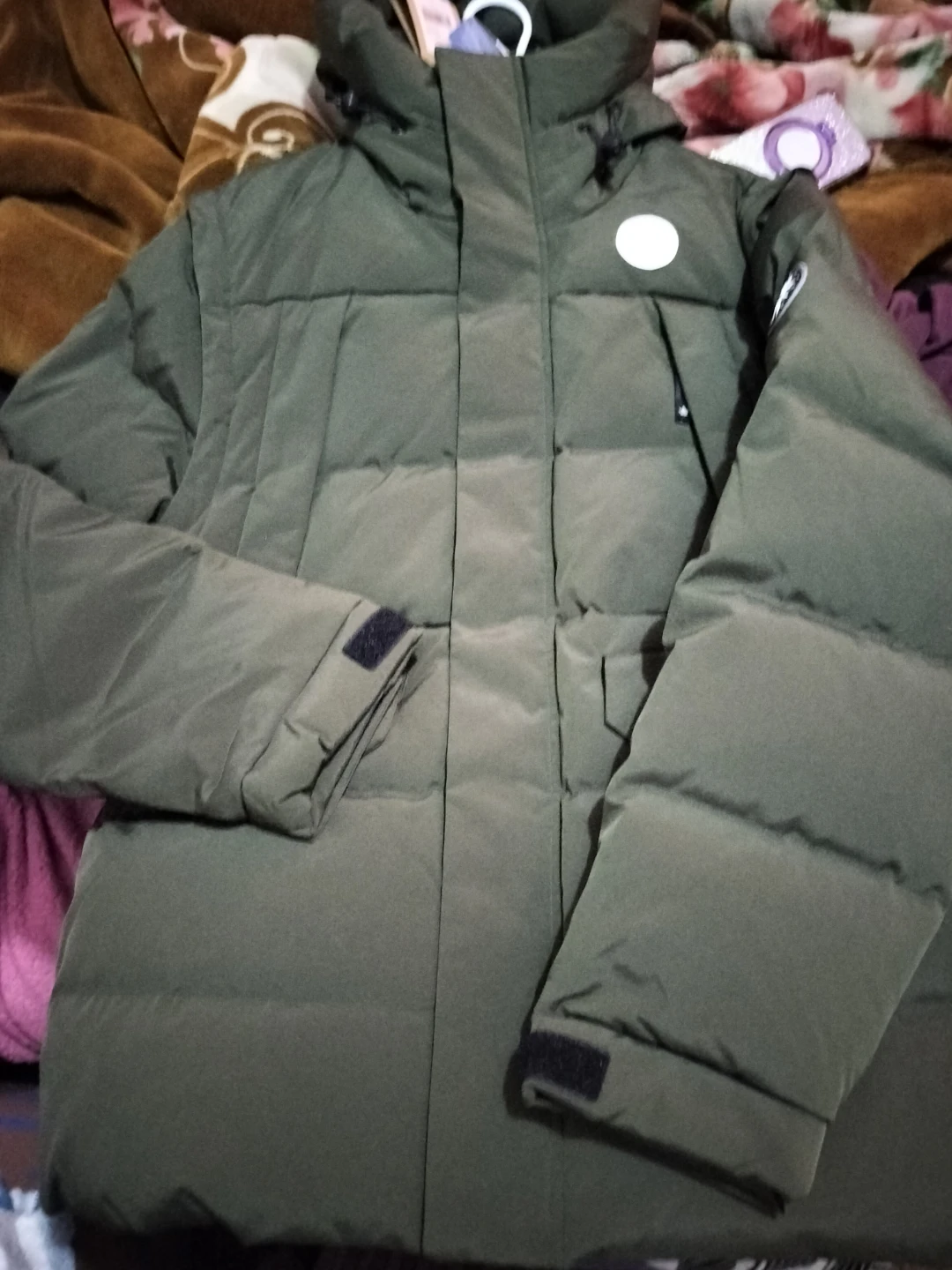🏈 Olive Green Down Jacket Canadiana