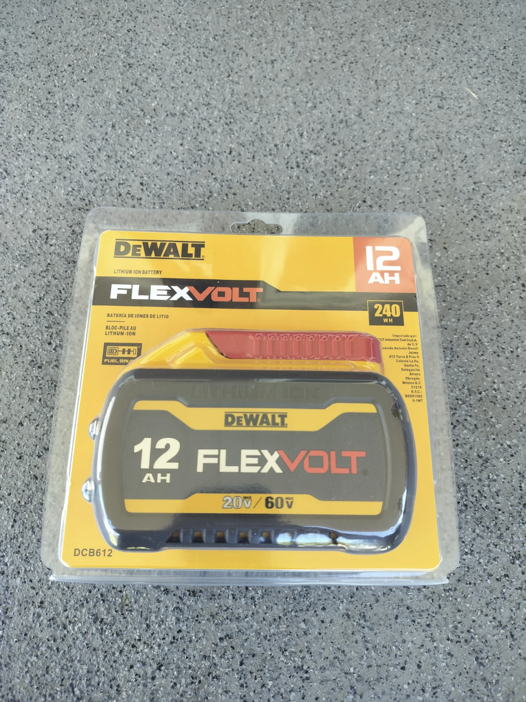 DeWalt FLEXVOLT 12Ah 20V/60V Battery DCB612