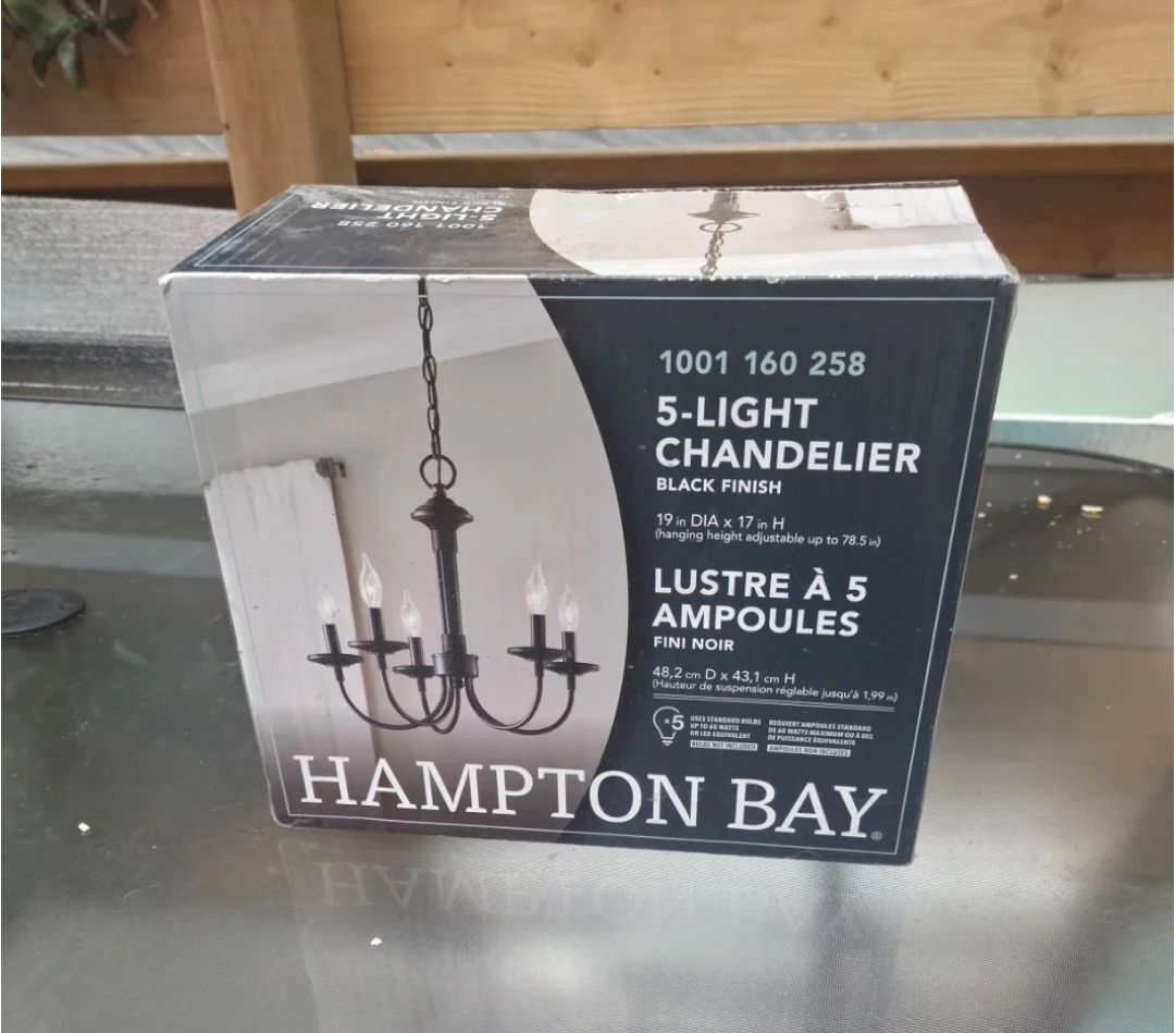 5 light chandelier
