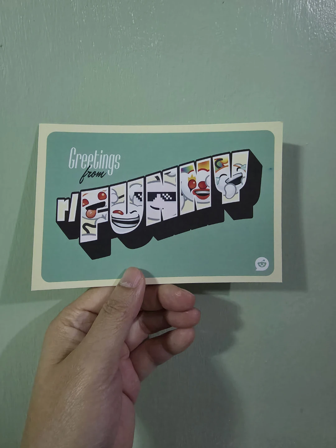 Reddit r/funny Postcard 🏈