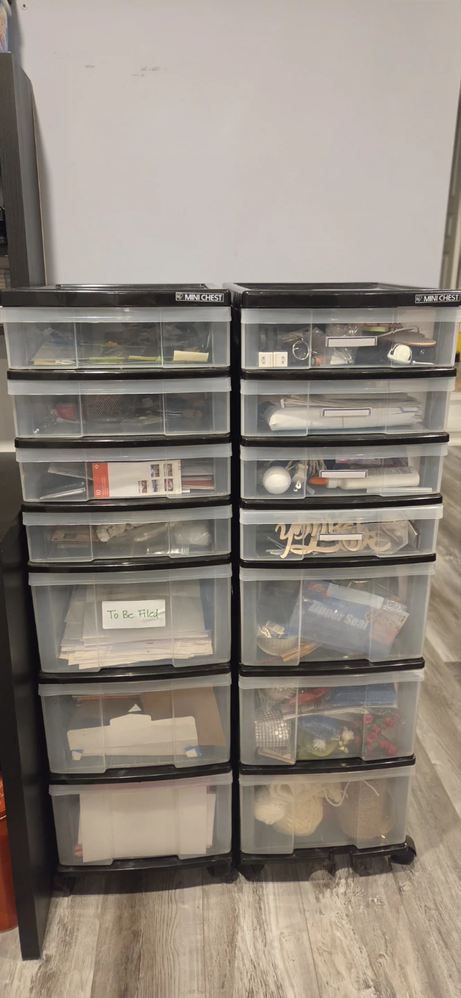 Two Mini Chest Storage Tower Units