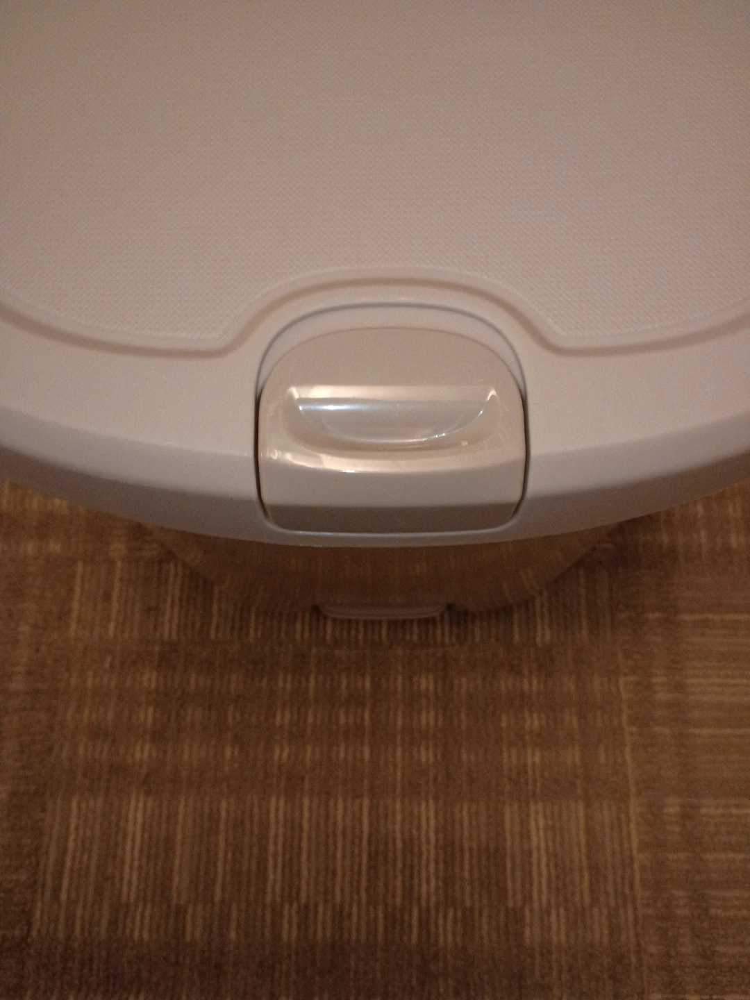White Foot-Pedal Trash Can 🏈 - photo 3