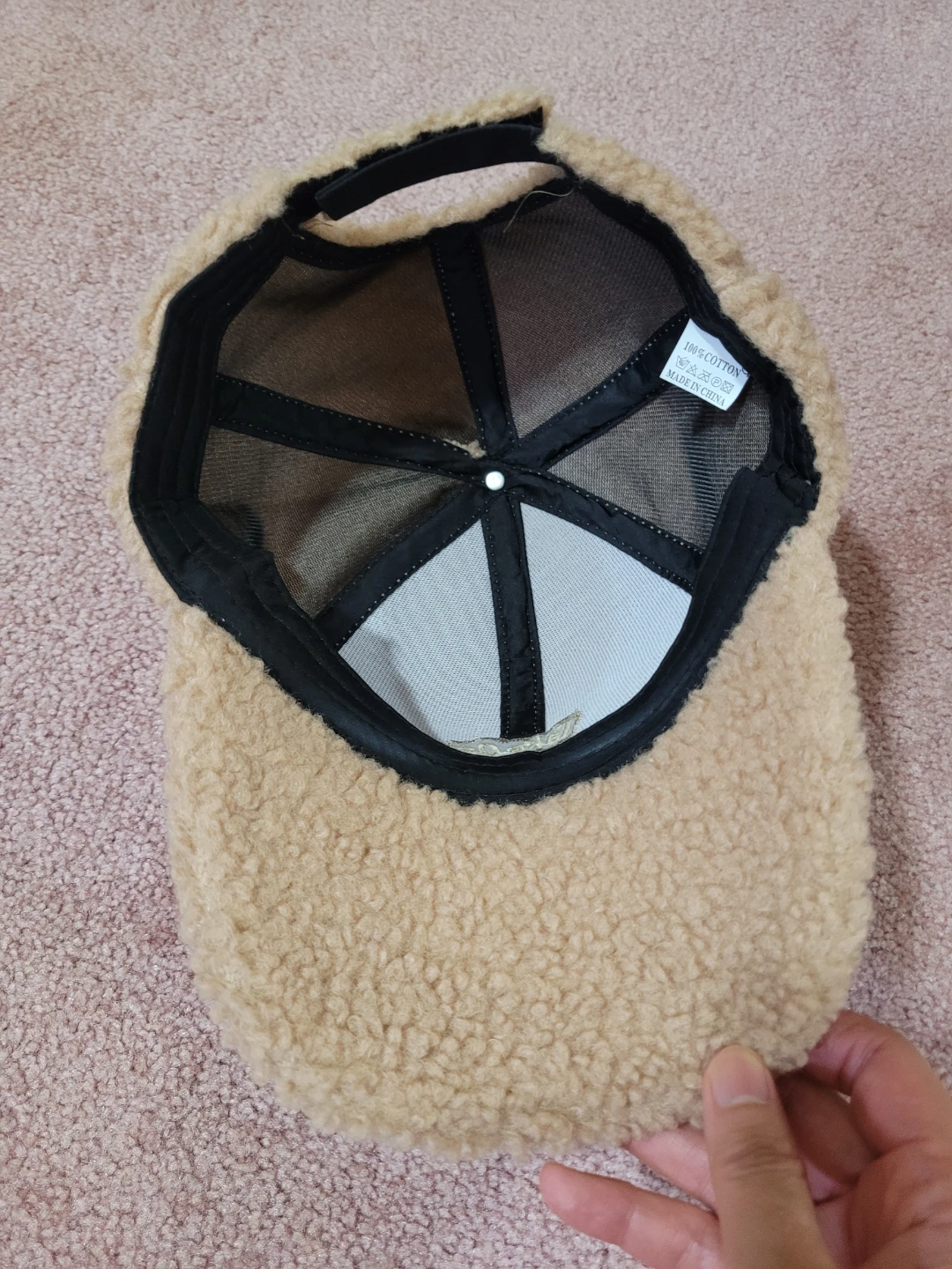 Beige Sherpa Take Off Cap🏈 - photo 2