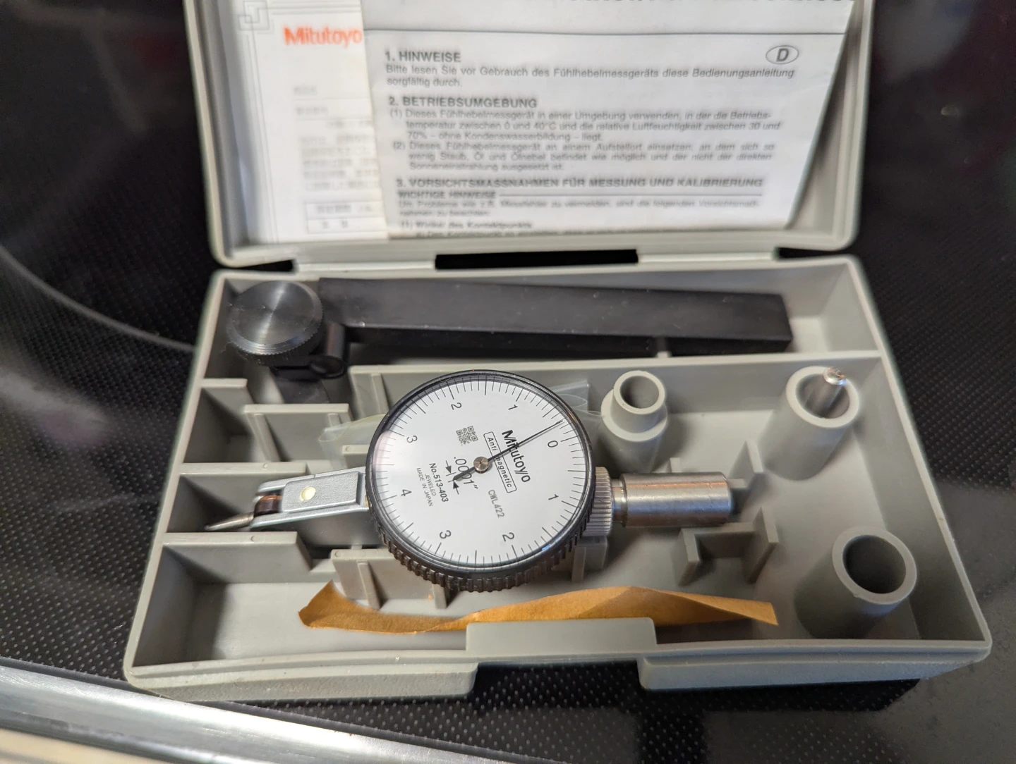 Mitutoyo Dial Test Indicator 513-403