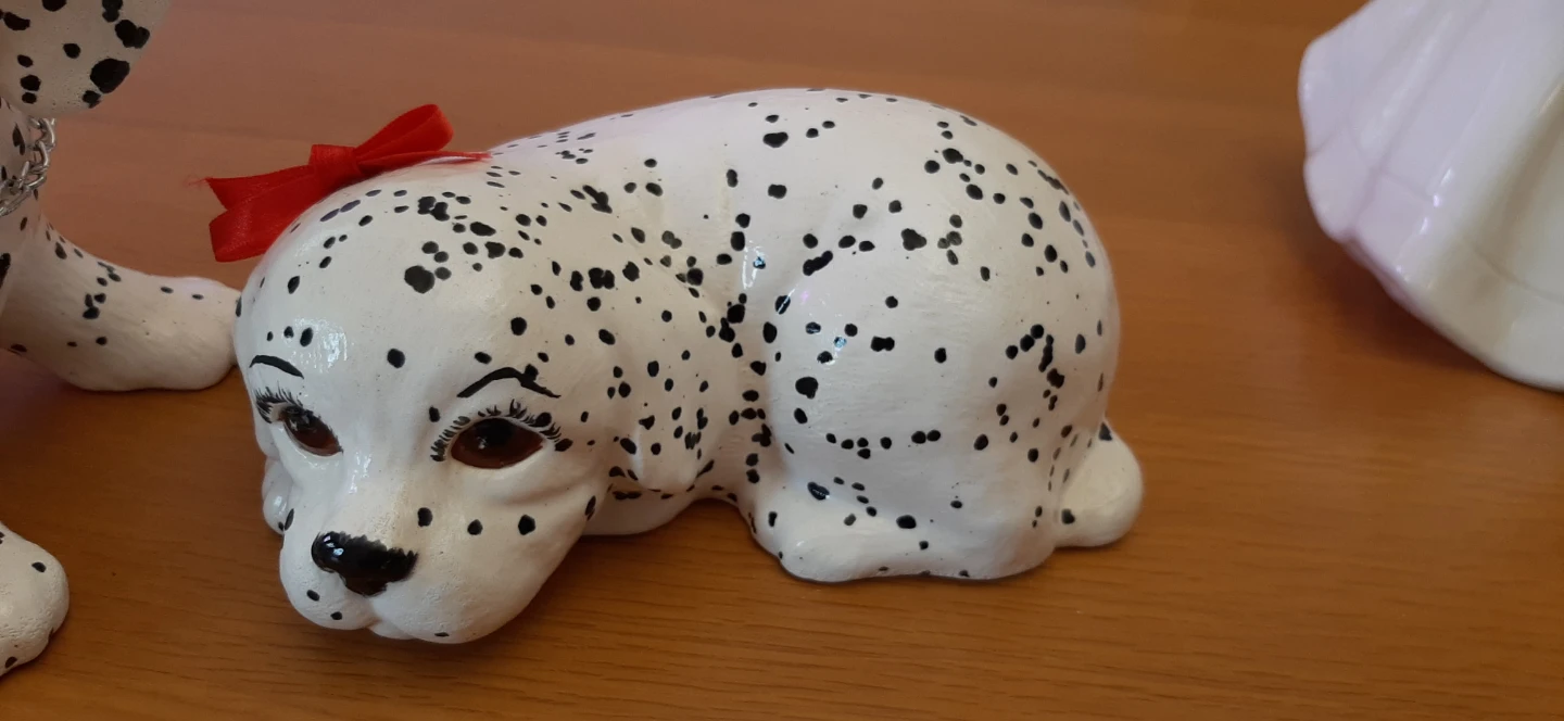 Ceramic Dalmatian dog statues - photo 4
