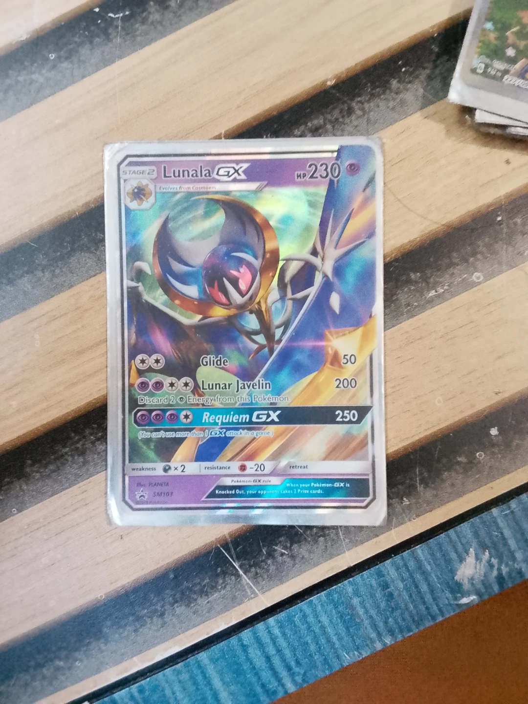 Lunala GX SM103 Pokemon Card