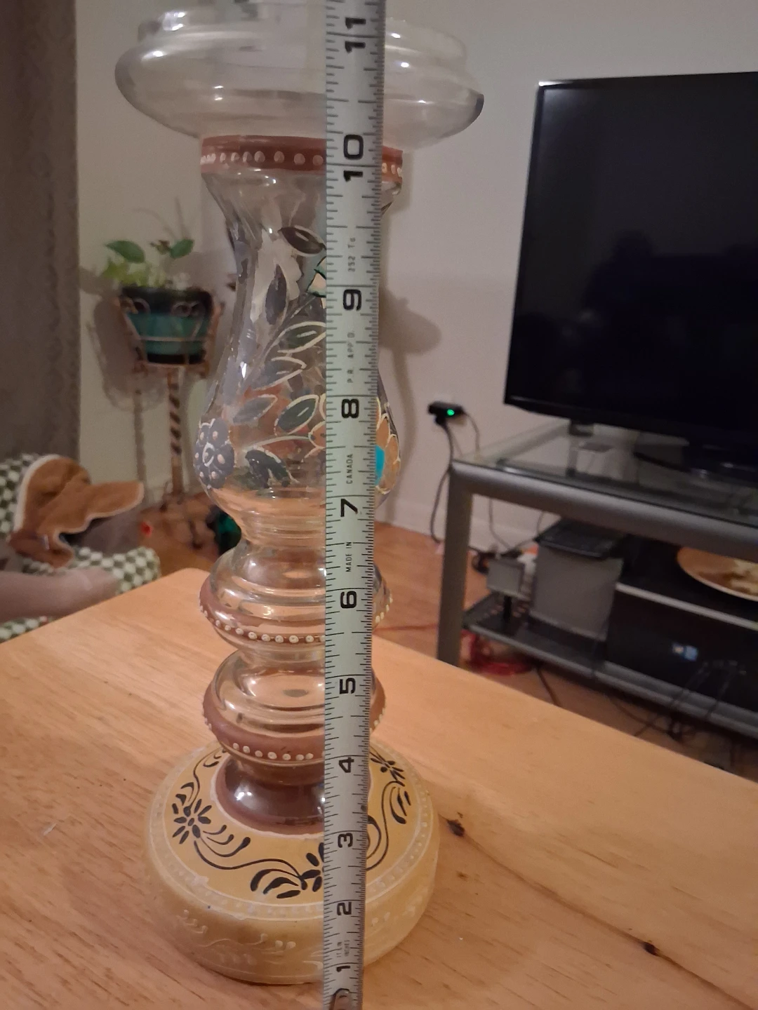 Decorative Glass Candle Holder or vase