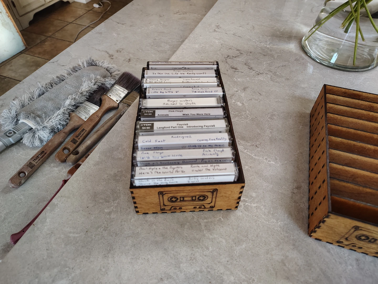 Custom Wooden Cassette Tape Storage Holders - photo 2
