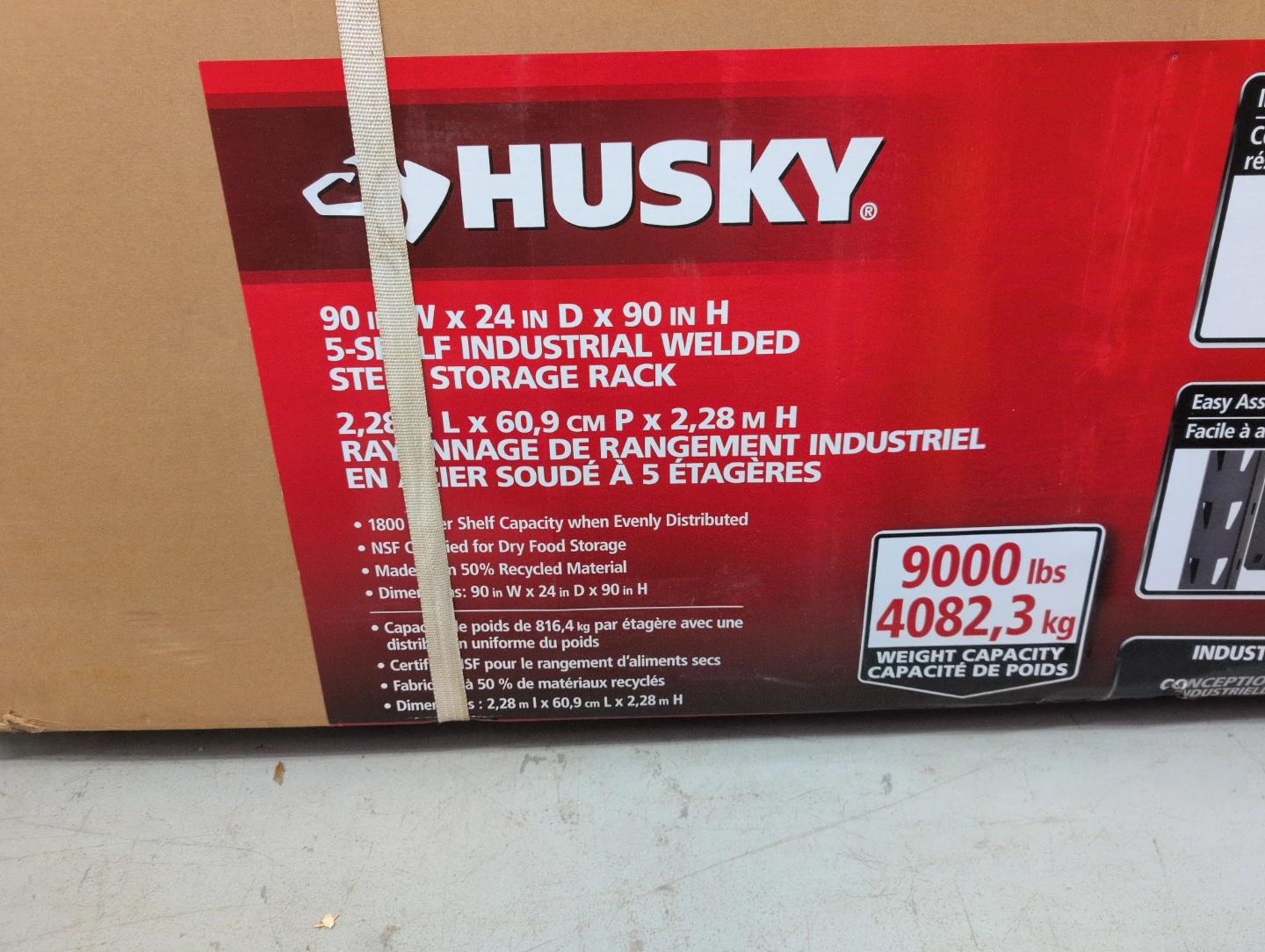 Husky 5-Shelf Industrial Welded Steel Storage Rack - photo 2
