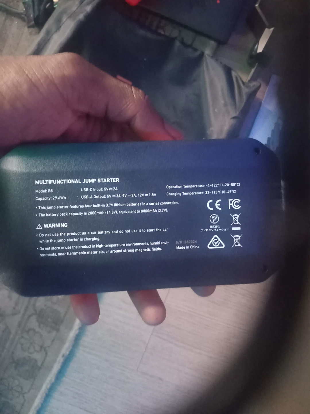 Portable Jumpstarter for car - photo 2