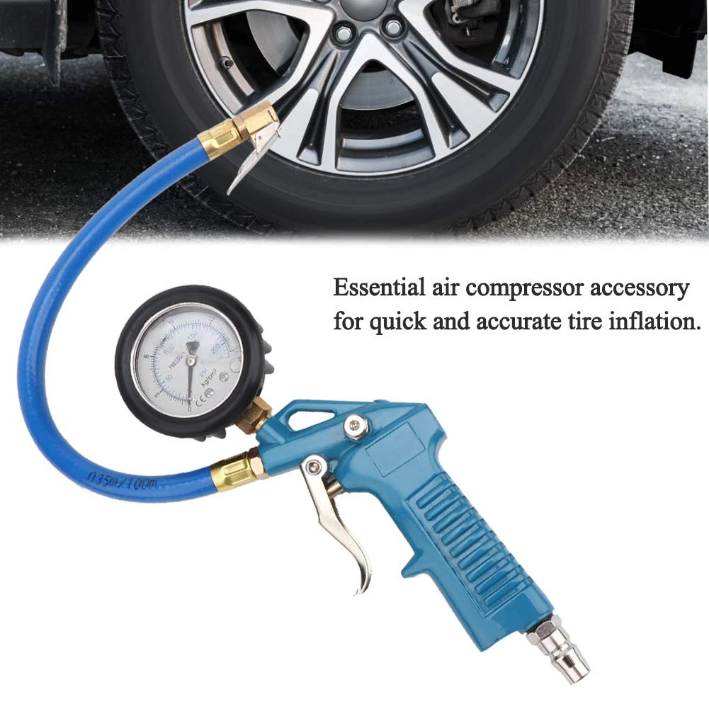 (BRAND NEW) 3-in-1 Air Inflator, Inflation Gun with Gauge,