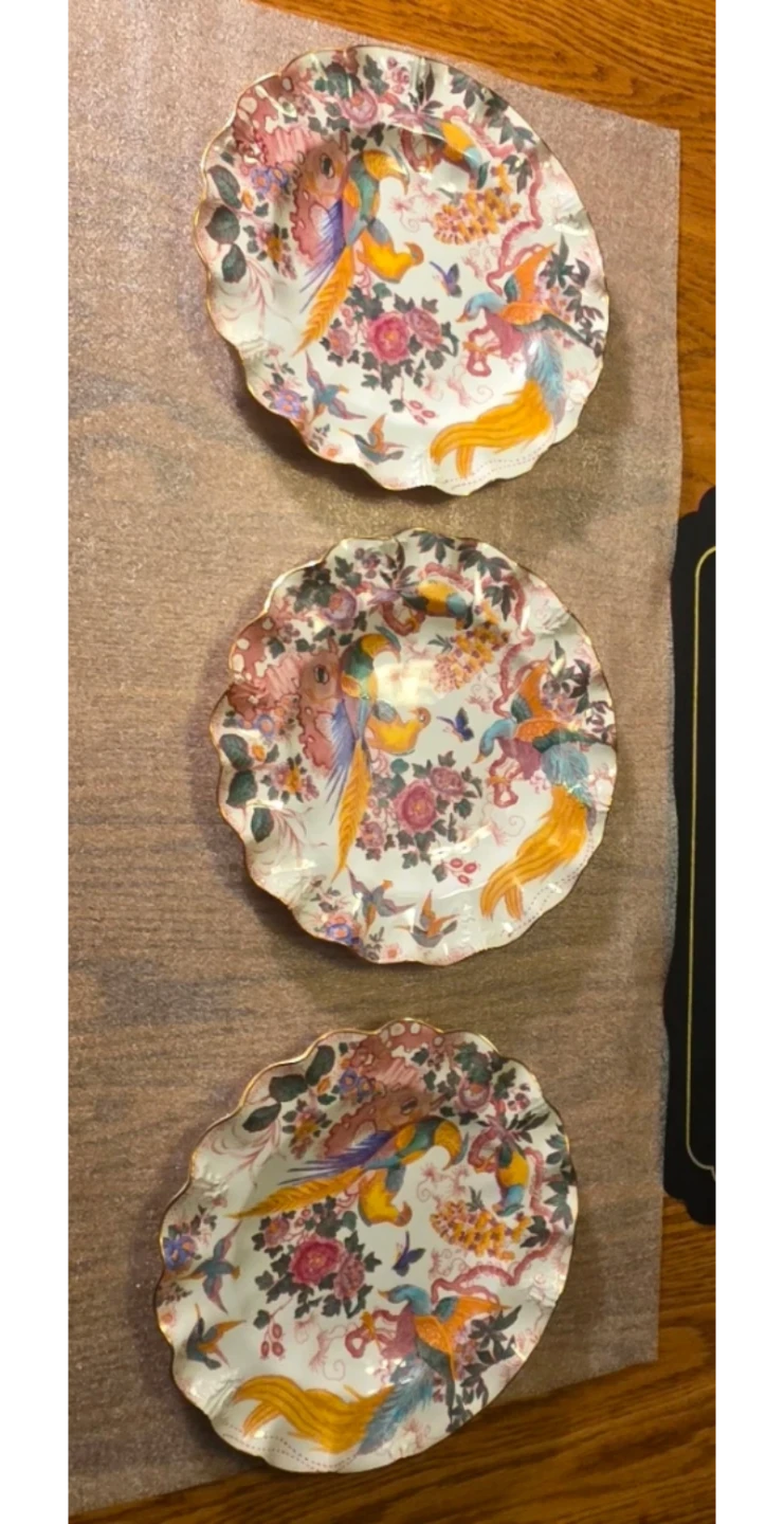 Royal Crown Derby Olde Avesbury Plates 8.75" - Matching Set of 3