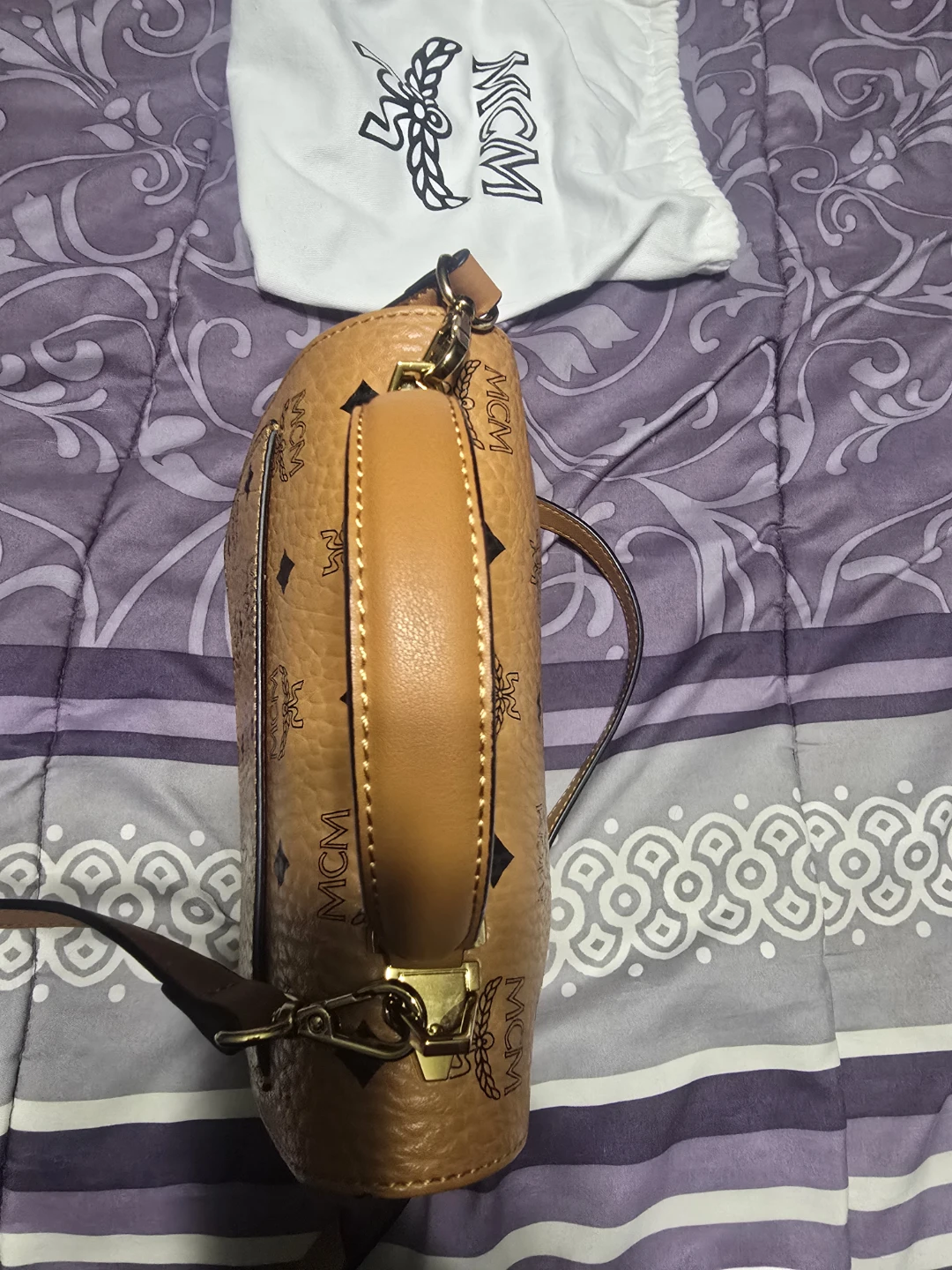 MCM Cognac Visetos Shoulder Bag - photo 4