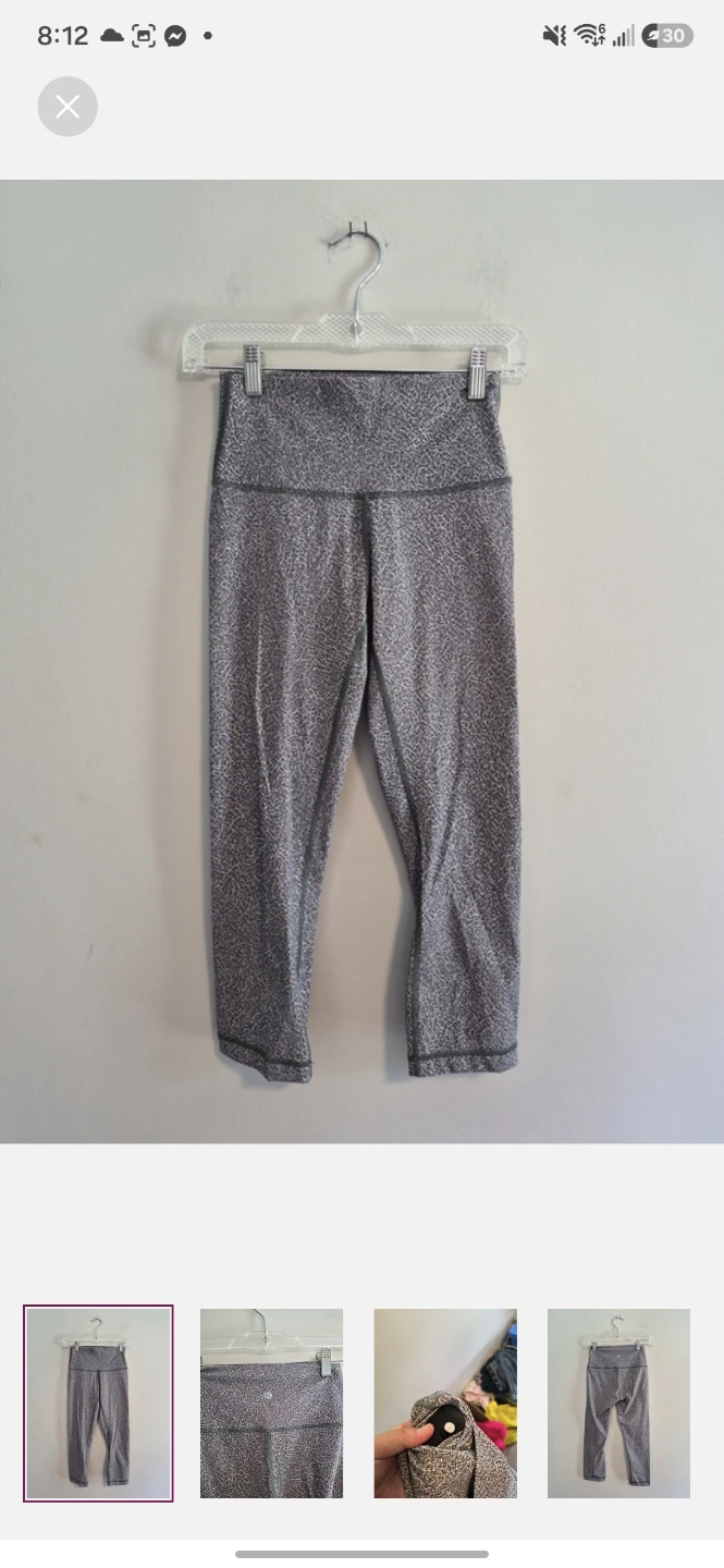 Lululemon printed high-rise leggings
