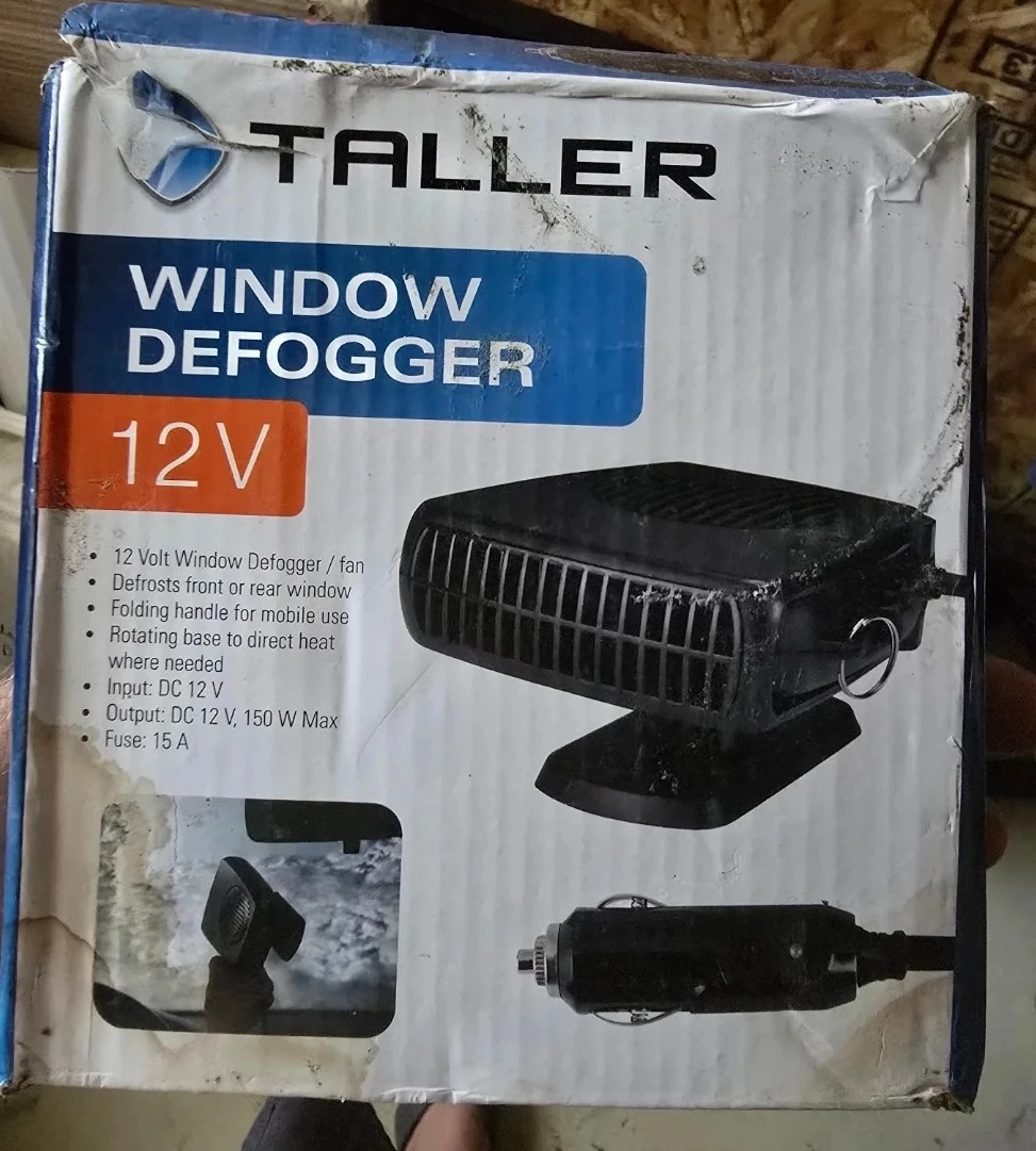 Taller 12V Window Defogger Fan