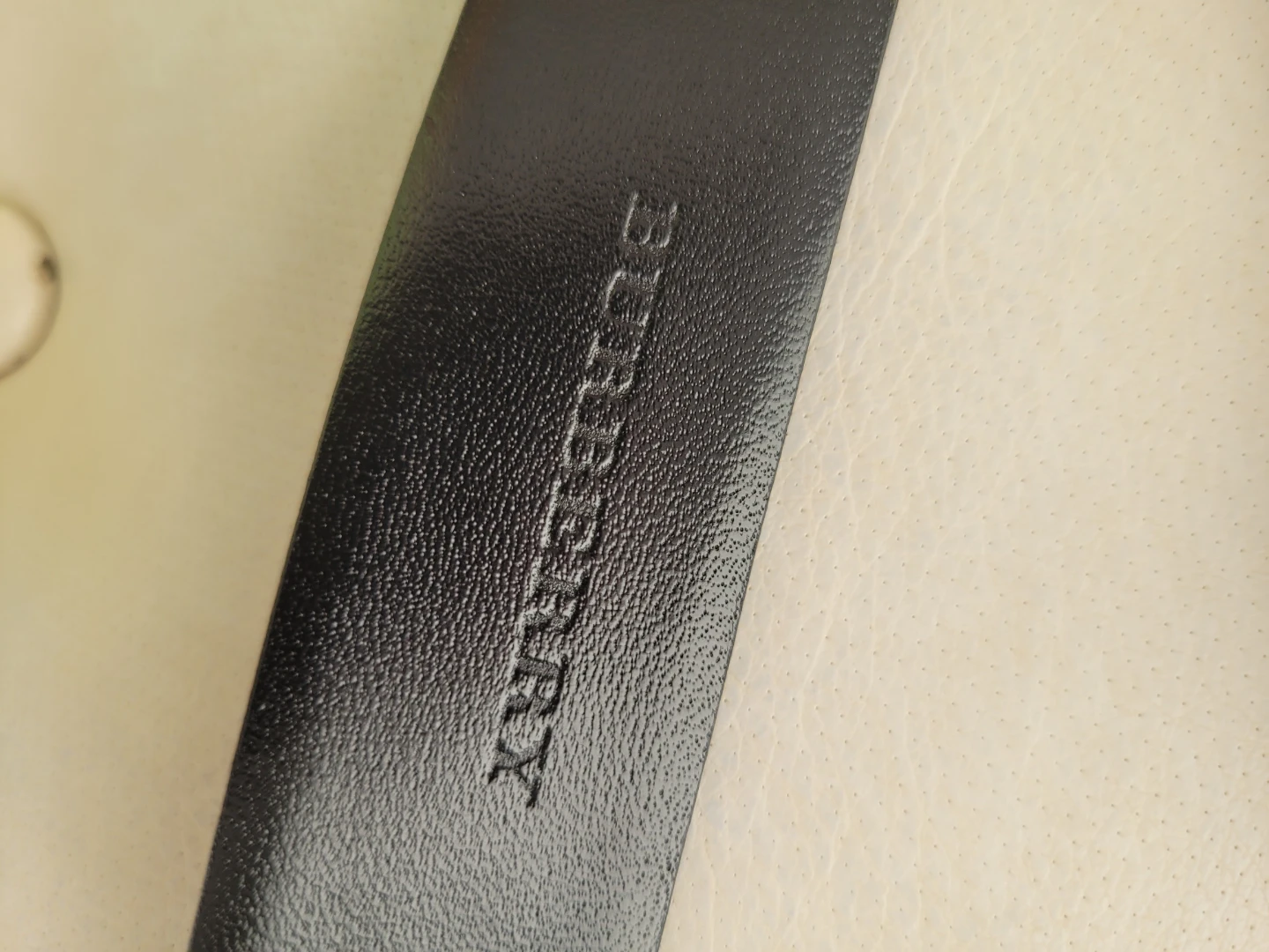 Authentic Burberry Black Leather Belt - photo 2