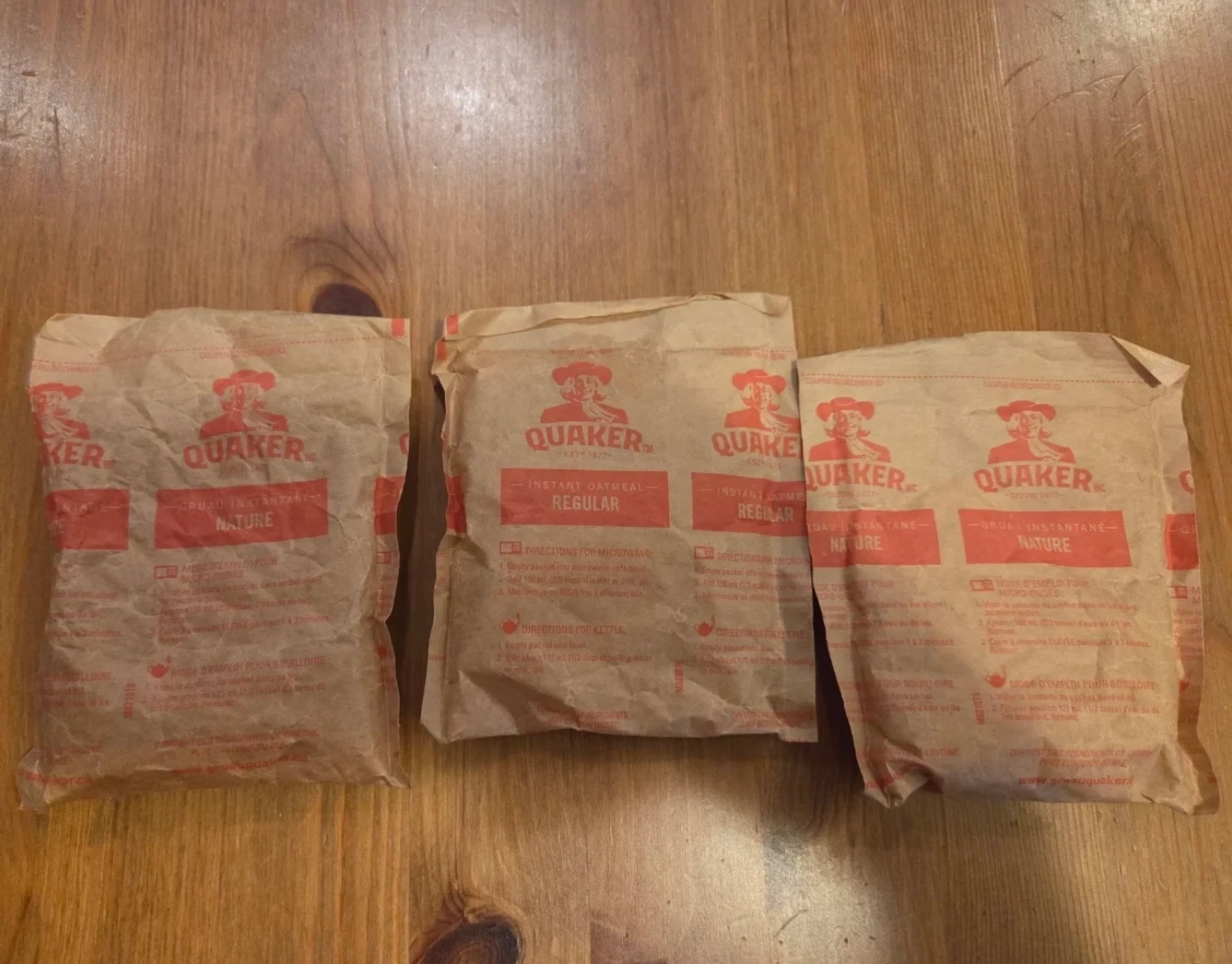 Quaker Instant Oatmeal Packets 🏈