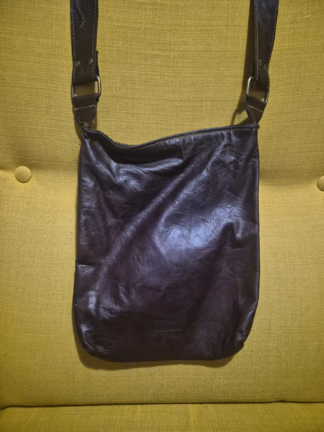 Vintage Unisex PHASHA Leather Messenger Bag