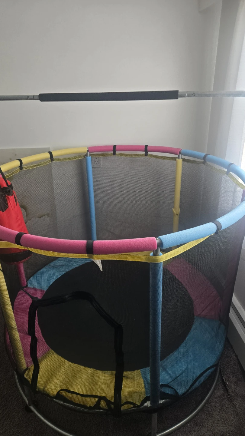 Kids indoor trampoline with enclosure - photo 3