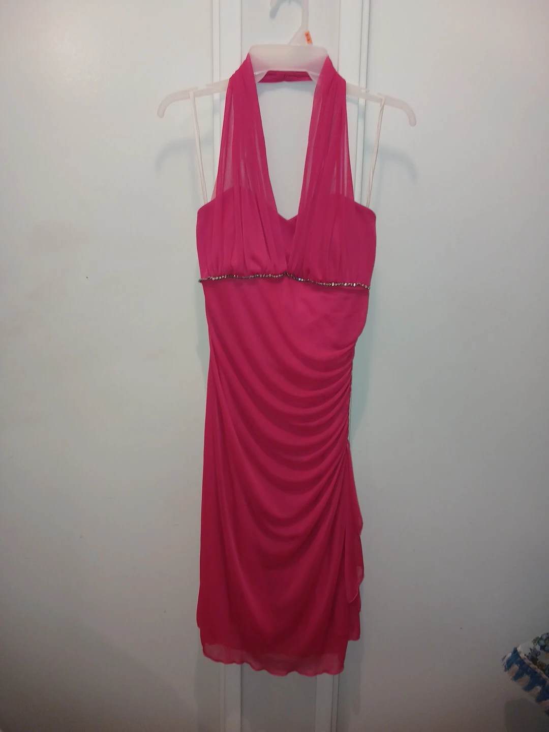 NWT Hot pink halter party dress NEW 🏈