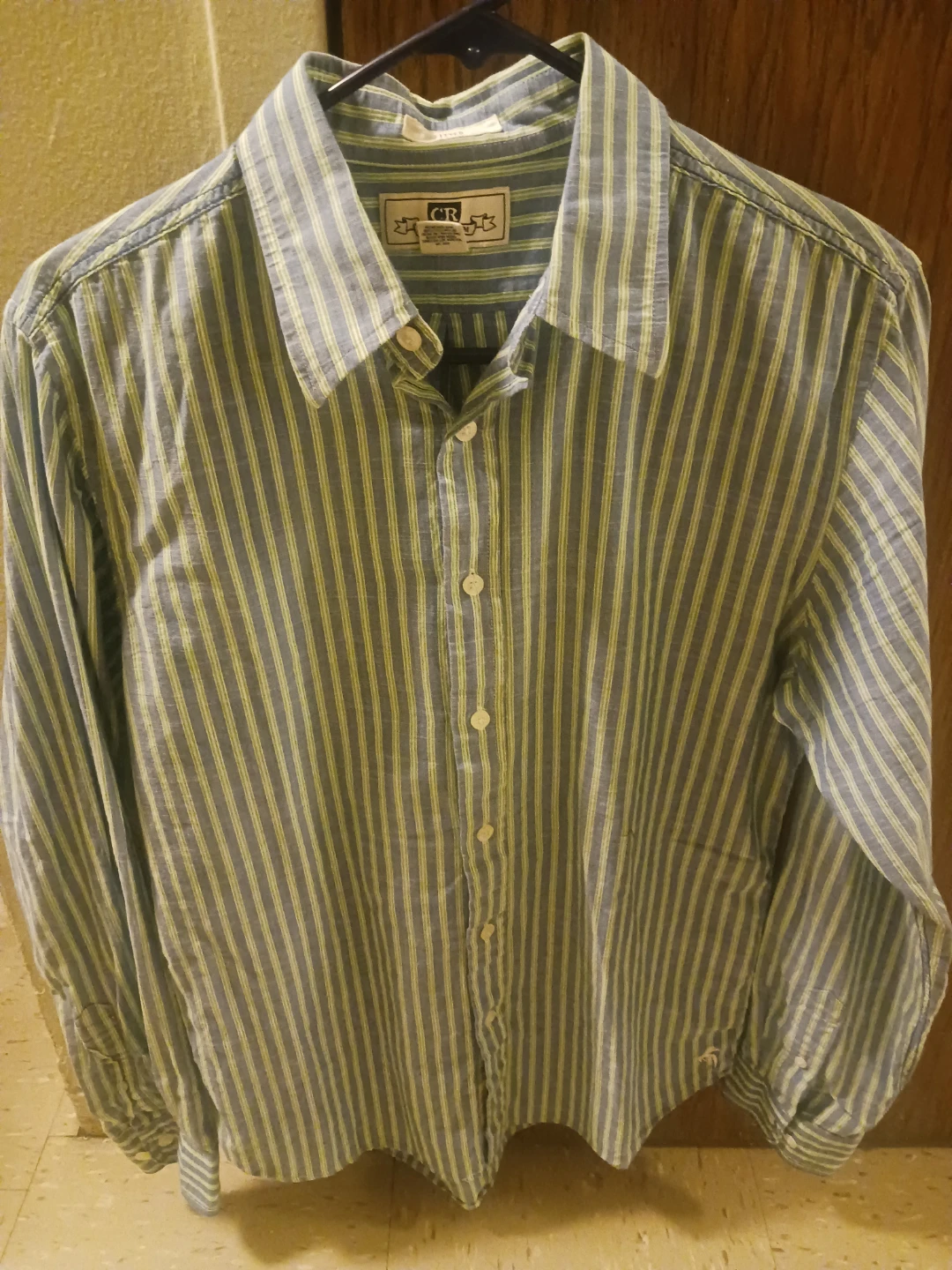 🏈 CR Striped Button-Down Shirt