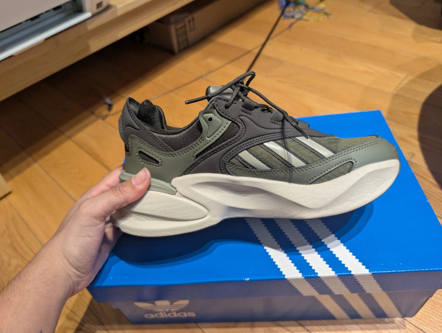 Adidas Ozmorph Olive Green Sneakers - photo 2