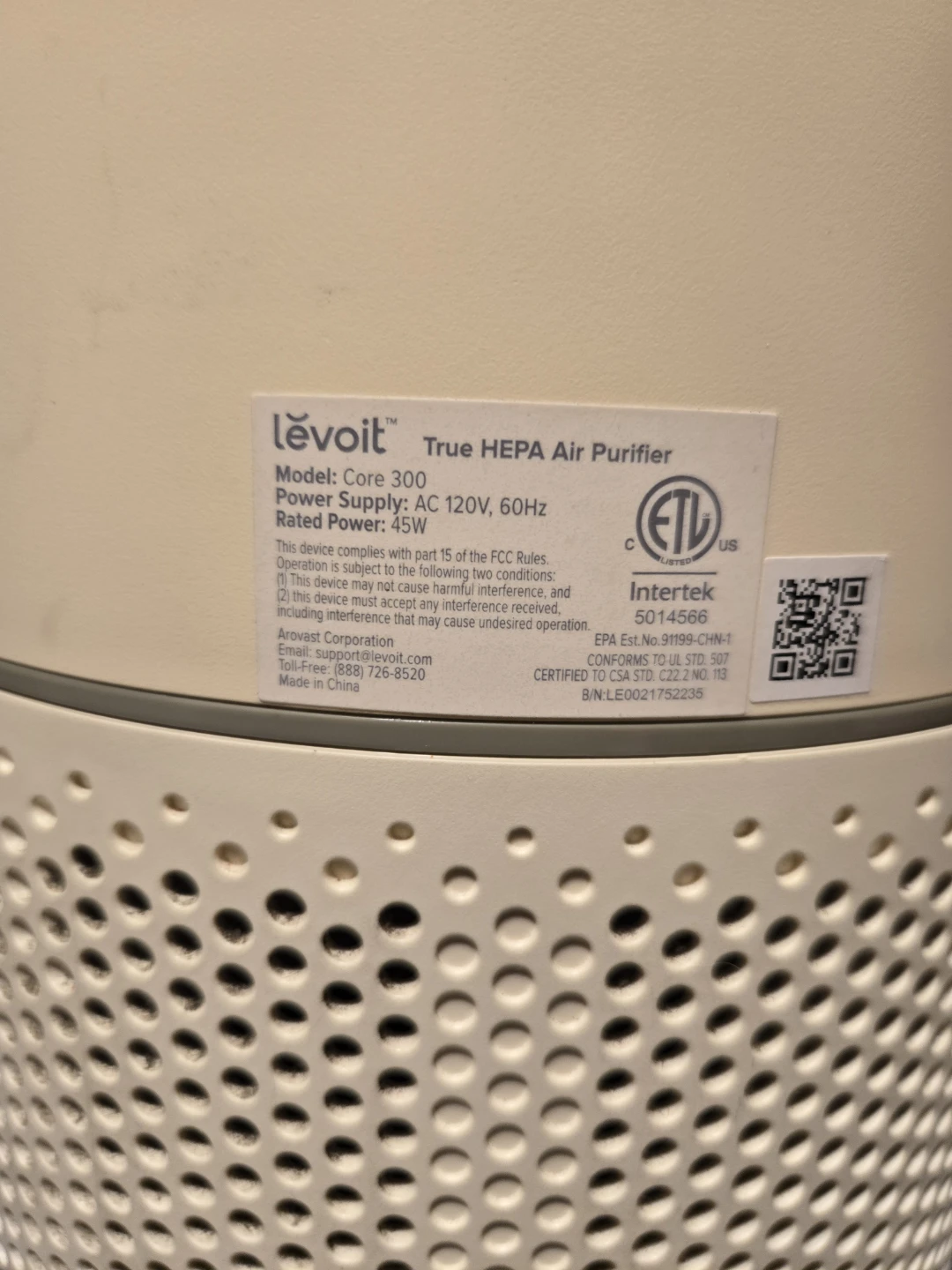 Levoit Core 300 True HEPA Air Purifier - photo 4