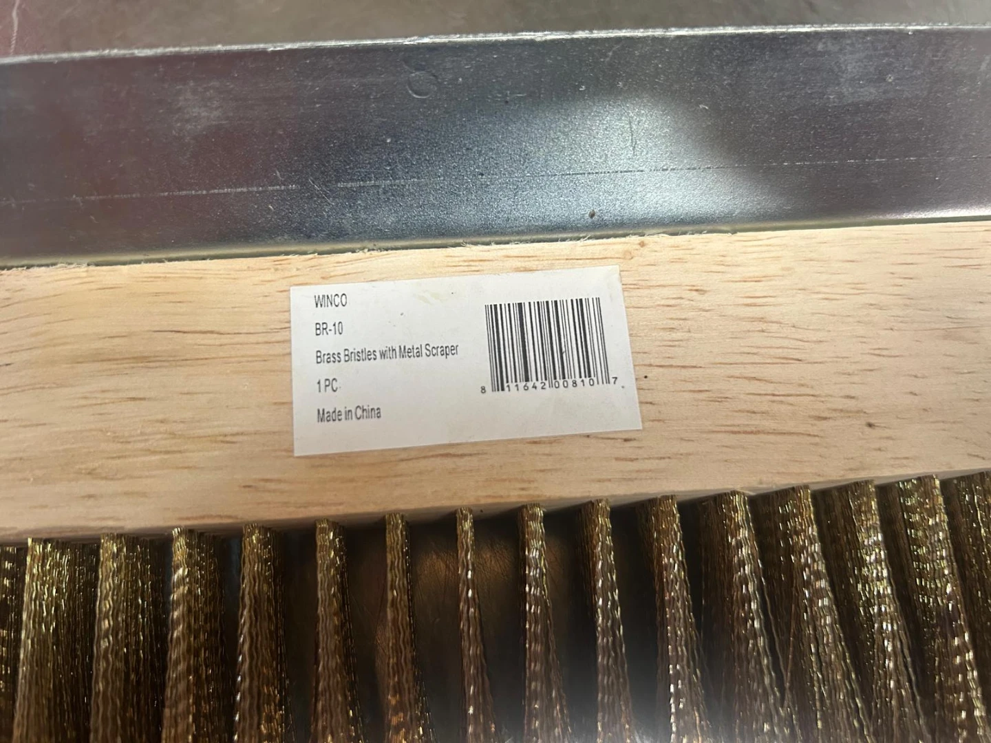 Winco BR-10 Grill Brush with Scraper - photo 3