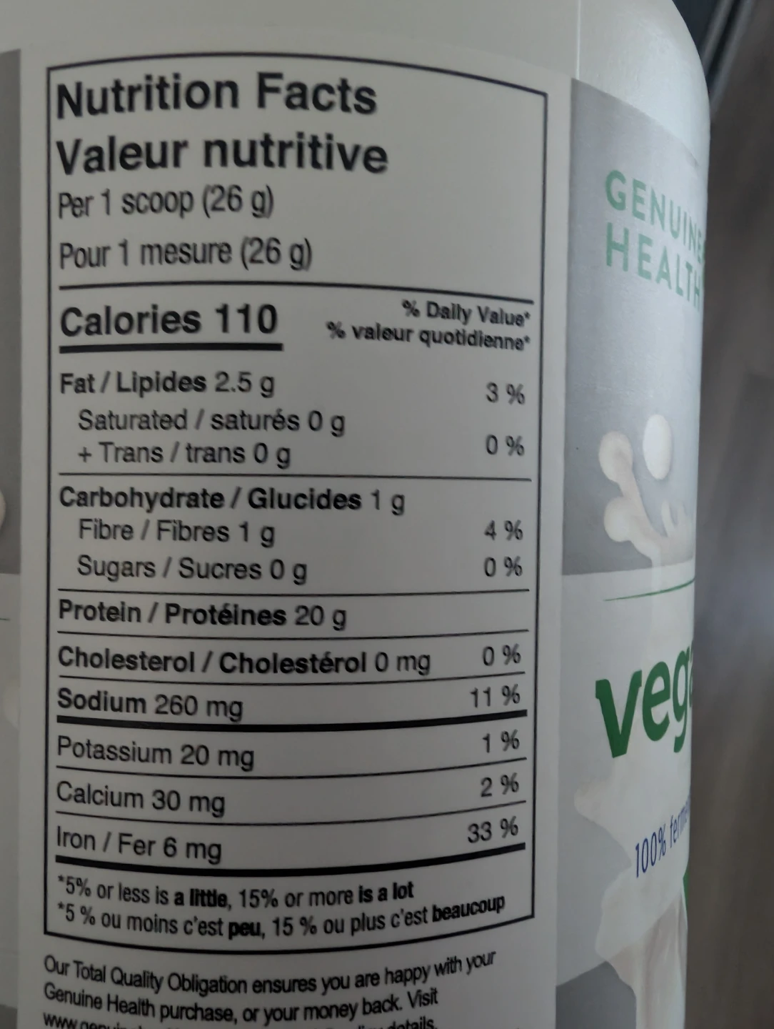 Genuine Health Fermented Organic Vegan Proteins+ 900g - photo 3
