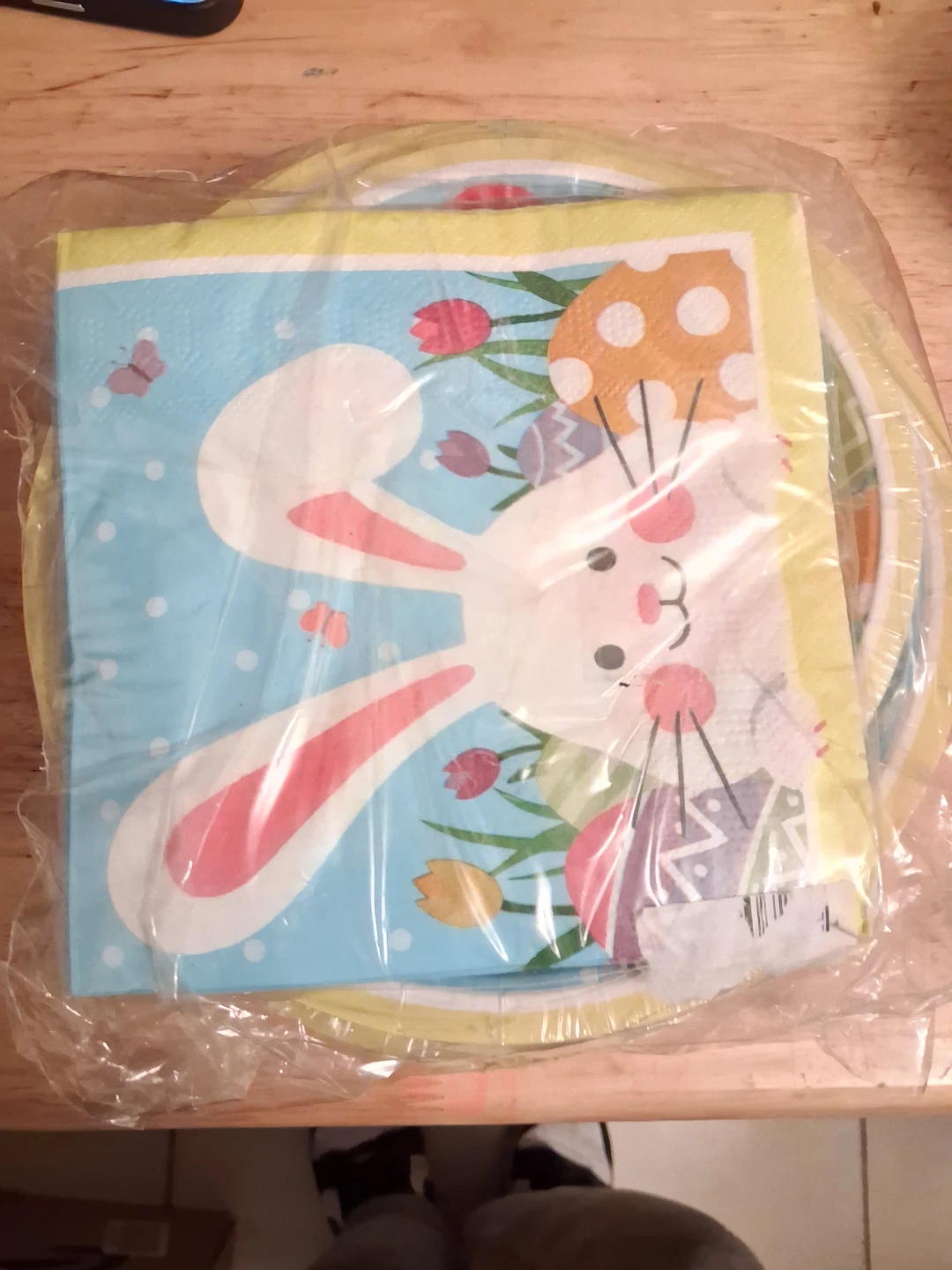 Easter Bunny Plates and Napkins
