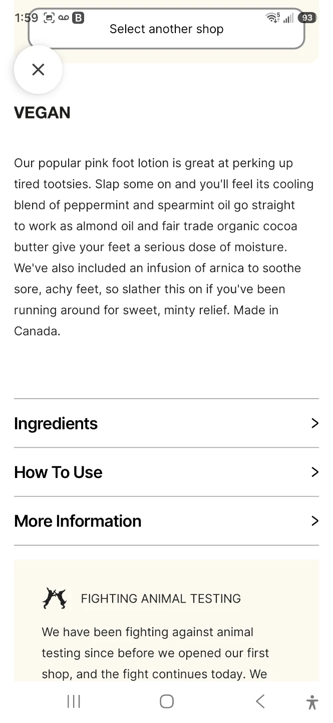 Lush Pink Peppermint Foot Lotion 45g - photo 2