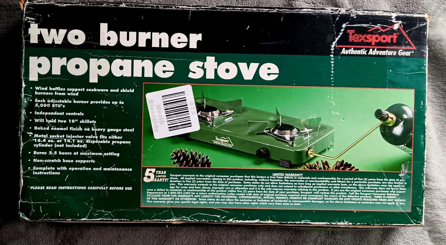 Texsport 2-Burner Propane Stove NEW IN BOX - photo 2